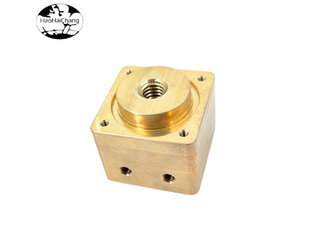 HHC-809 Brass square nut flange perforated nut fastener