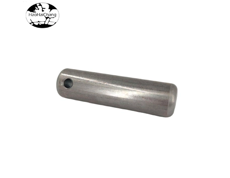 HHC-673 Carbon Steel Holed Cylindrical Pin, Drilled Pin, Single-head Drilled End Rod