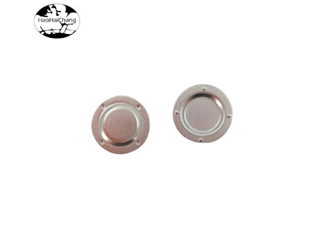 HHC-0792 SPCC Stainless Steel Round With bumps Battery Caps Metal Cover