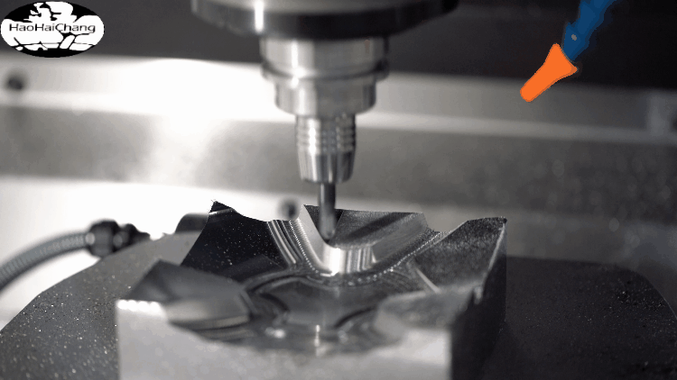 precision milling CNC machine tool makes part