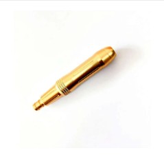 Gold-Plated Aluminum Beauty Pen Case, Cosmetic Tool Holder