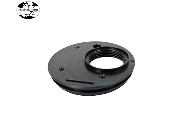 hhc-563- cnc-turning-and-milling-composite-processing-of-electric-heating-electrical-accessories-m40-black-anti-static-pom-flange-13