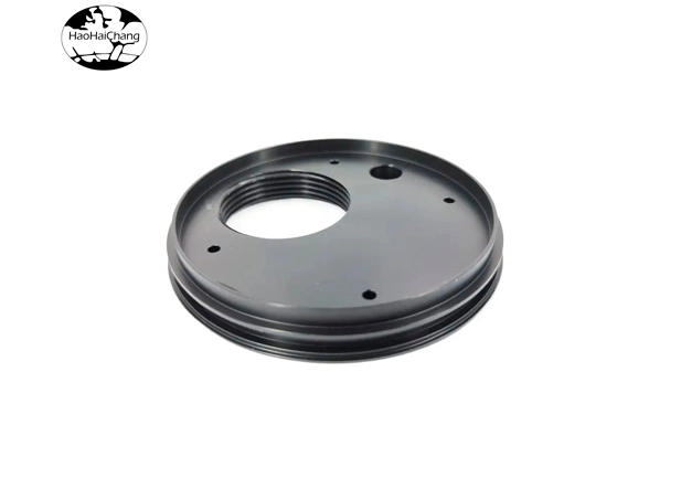 hhc-563- cnc-turning-and-milling-composite-processing-of-electric-heating-electrical-accessories-m40-black-anti-static-pom-flange-14