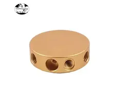 HHC-BCM-03 Custom Precision CNC Machined Brass Circular Multi-Hole Connector Plate for Industrial and Electronic Applications