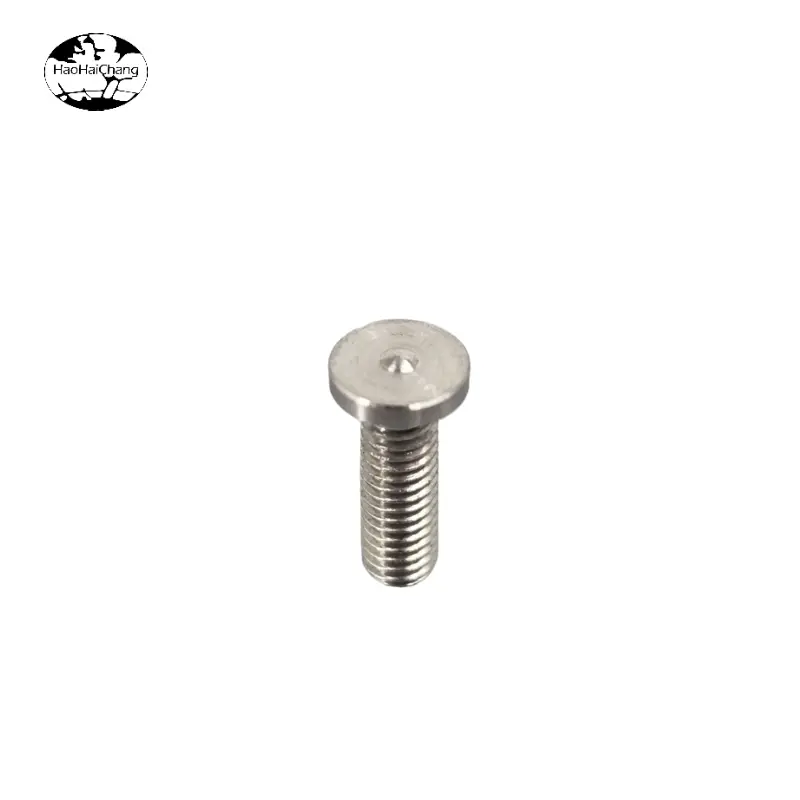 HHC-1163  Stainless Steel Precision CNC Turned Flat Head Machine Threaded Screw Bolt