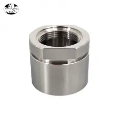 HHC-1165 Custom Stainless Steel CNC Machined Threaded Pipe Coupling Fitting