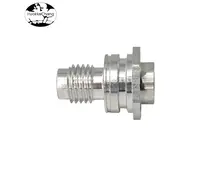 HHC-447 Custom CNC machining CNC turning parts M12 hollow Aluminum Alloy hexagonal stud