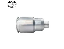 HHC-466 Non-standard customization CNC lathe processing Horizontal hole positioning nut Side hole step stud