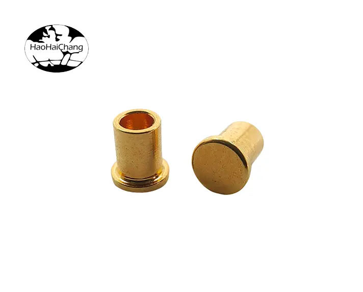 Round Head Semi-Hollow Rivet – Precision Brass Stamped Rivet for Durable Electrical and Automotive Fastening-04