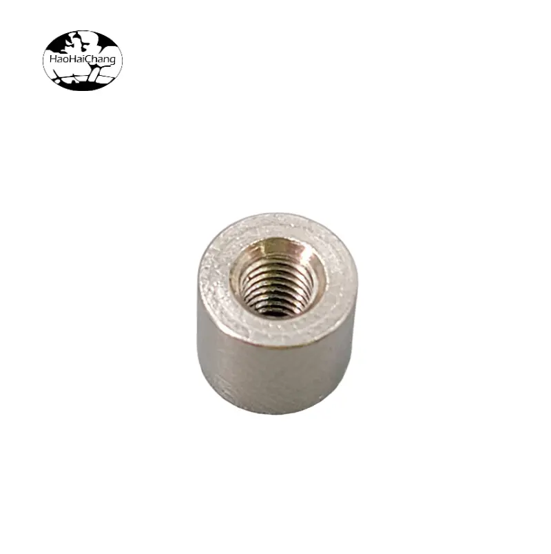 hhc-608-stainless-steel-round-nut-connecting-nut-cylindrical-screw-joint-precision-cnc-turned-nut-for-industrial-and-electronic-fastening-07
