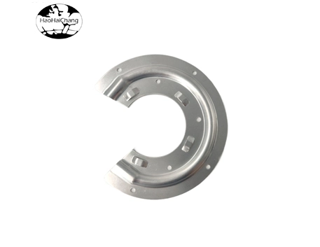 HHC-568 Custom Stainless Steel CNC Machined Semi-Circular Flange Connector Lug with Precision Mounting Holes