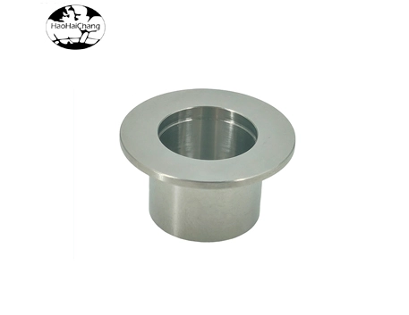 HHC-557 OEM Customized Titanium Alloy CNC Machined Flanged Bushing Column