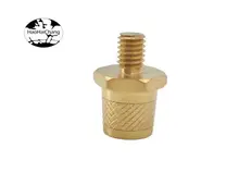 HHC-769 Brass M6/M8 Terminal Blocks Car Battery Connector Accessories Solid Cross Recessed Round Copper Studs
