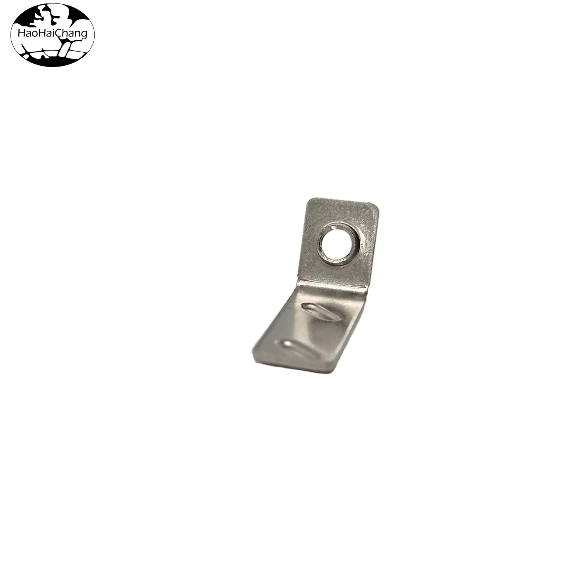 HHC-298 M4 Threaded Stainless Steel 90-Degree Bend Flip Hole Terminal Lug