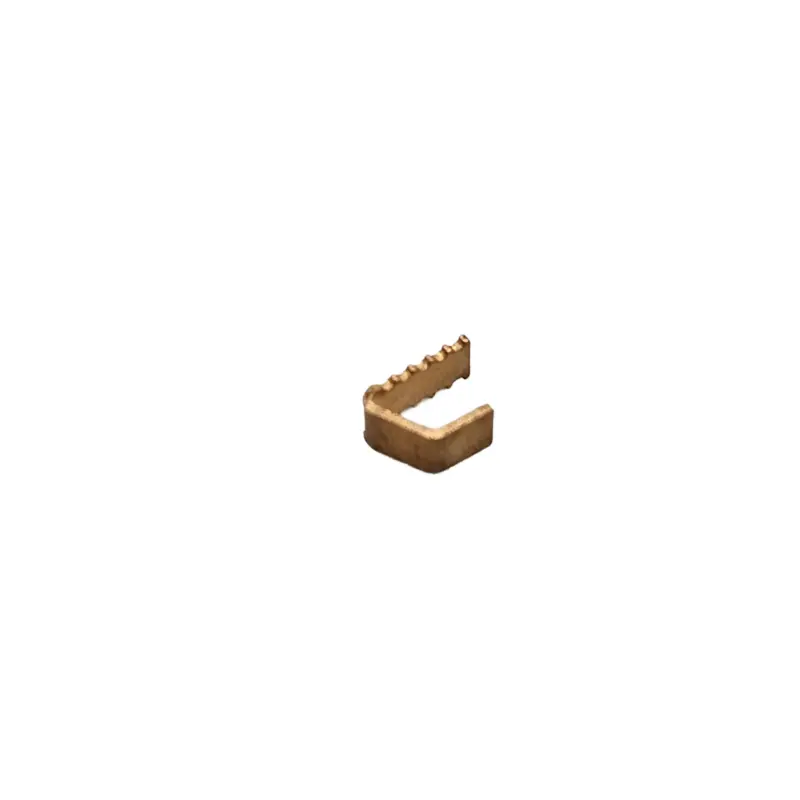 HHC-1272 Brass U-Shaped Serrated PCB Contact Clip