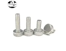 HHC-CHS-03 Aluminum knurled thumb screws knurled tool-free adjustment screws round head screws