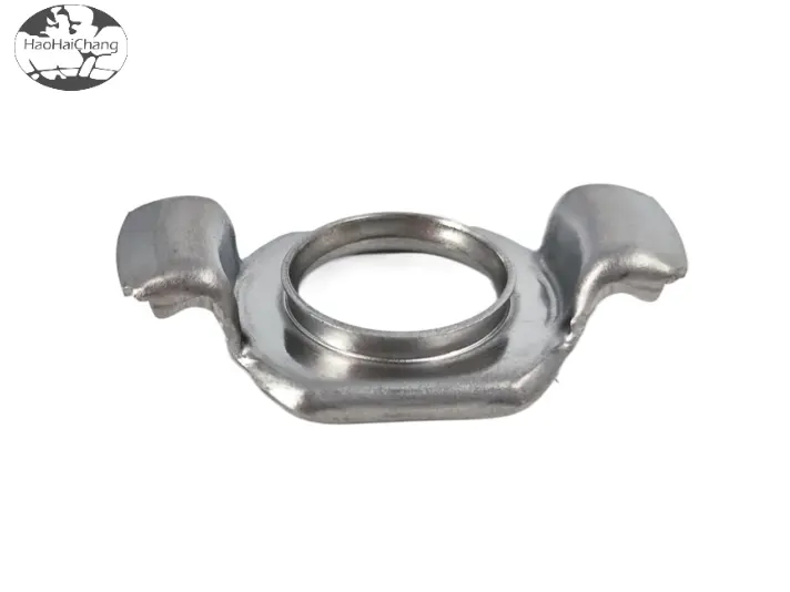 HHC-0369 OEM custom precision stamping parts stainless steel bracket round hole connection components