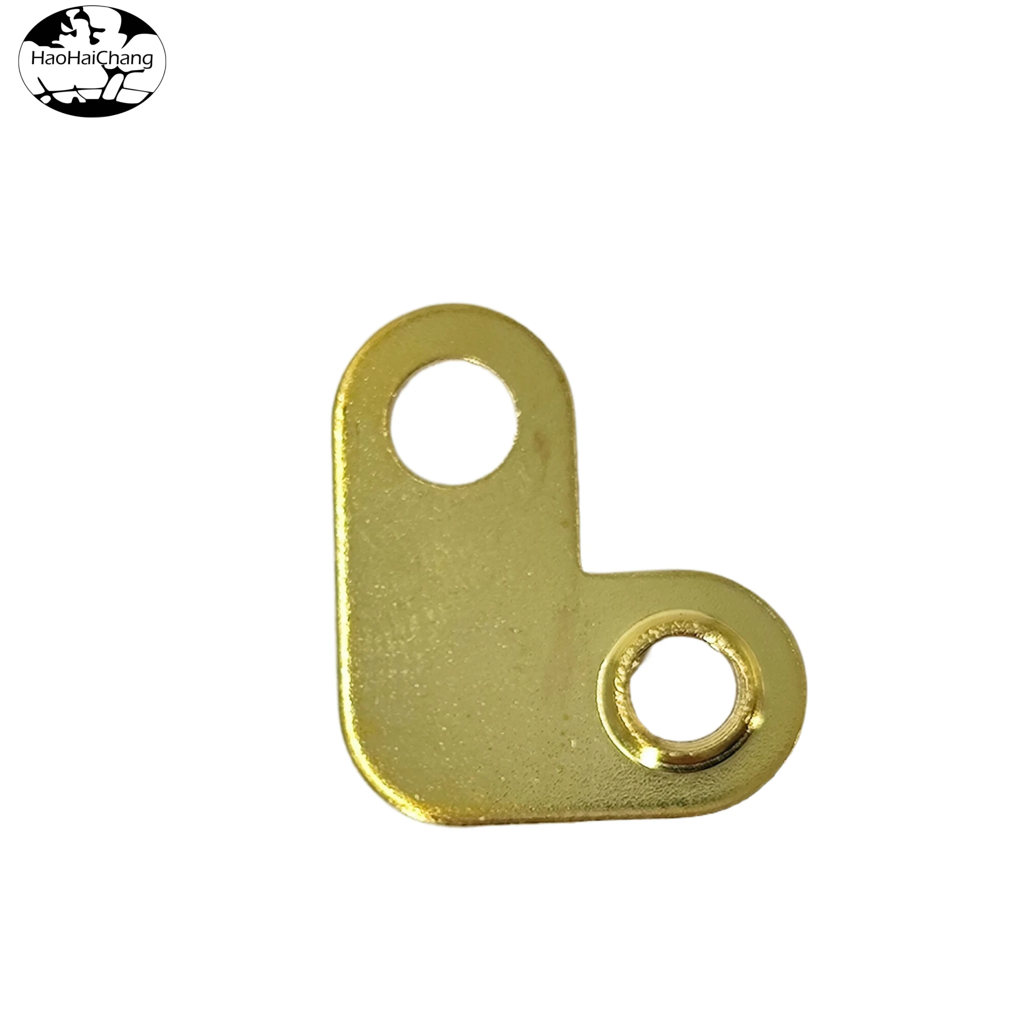 HHC-0429 Brass Stamping L-Shaped Electrical Connector Plate Parts