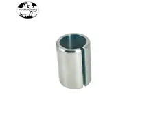 HHC-0721 OEM precision hardware custom stamping parts blue zinc plated iron sleeve open bushing shaft sleeve
