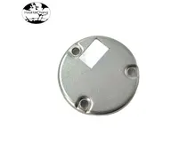 HHC-0727 custom precision stamping parts Iron cover Porous zinc-plated round end cap