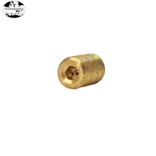 HHC-0474 Custom automatic lathe parts, aerospace accessories, hexagonal gold-plated studs, M4 screws