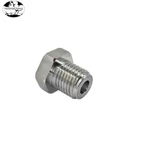 HHC-0579 CNC precision turning fasteners M14 stainless steel T-shaped hexagonal head hollow screw stud
