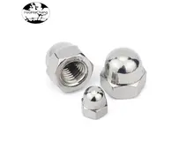 304 stainless steel cap nut round ball head fine tooth reverse tooth cap nut decorative screw cap