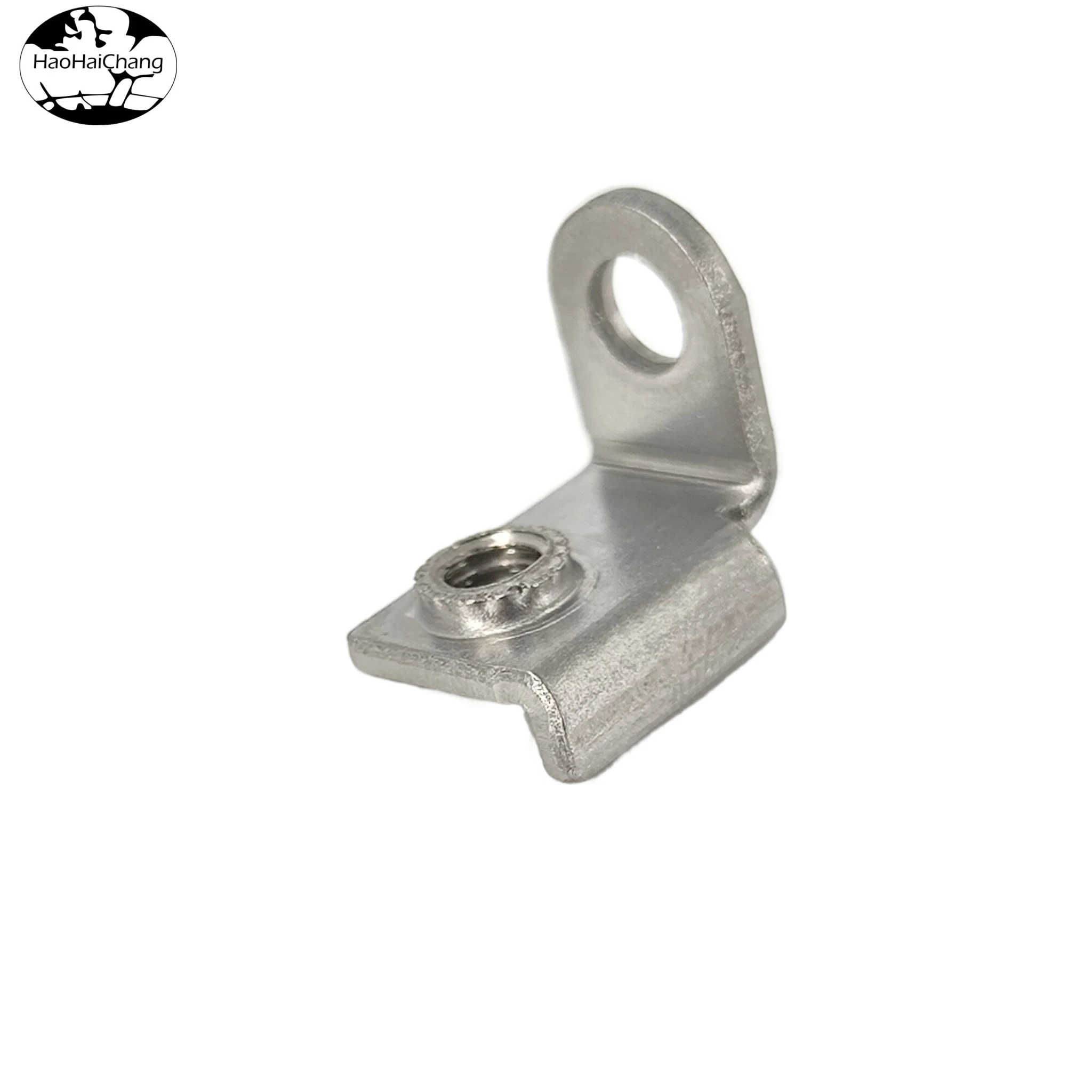 HHC-342 Bent Ground Terminal Connector with Dual Hole Design
