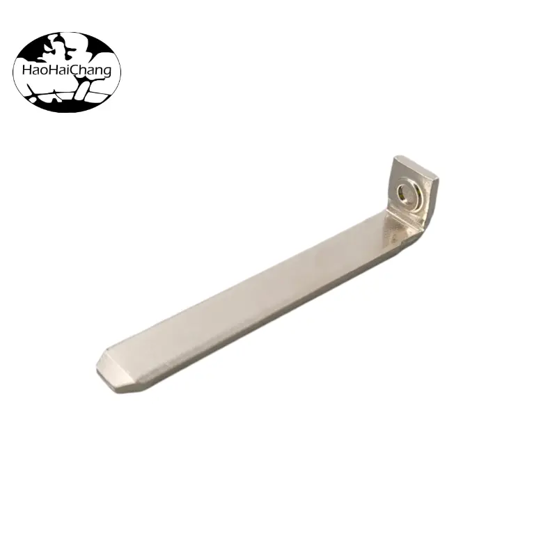 HHC-017 Bent Male Terminal Pins with Mounting Hole for Electrical Connections