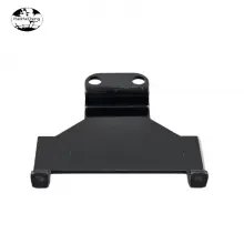 HHC-1244 Black Powder Coated Metal Mounting Bracket with Hooks