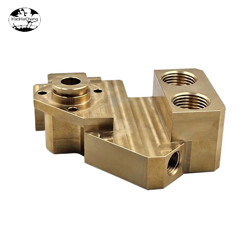 HHC-1296 Brass CNC Multi-Level Hydraulic Valve Manifold Block